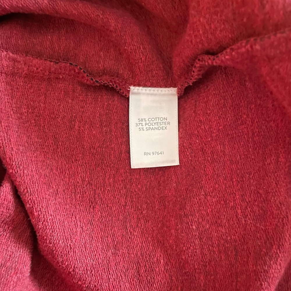 Women’s J. Jill Red and Black Plaid Turtleneck/cowl neck Top Plus 4X - Picture 4 of 6